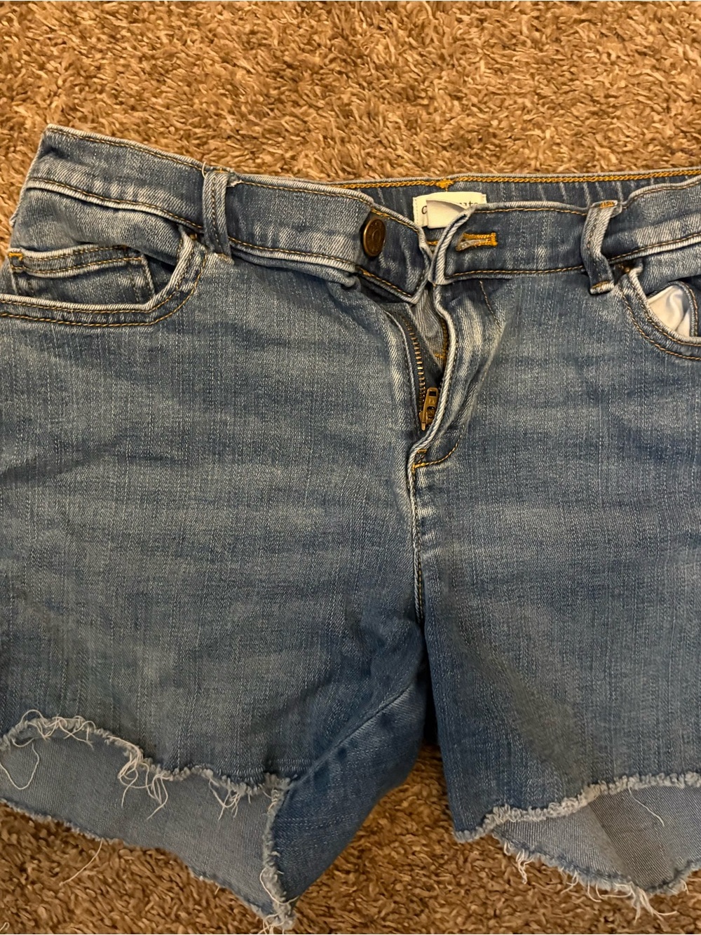 J. Crew Girls Light Blue Denim Cutoff Shorts